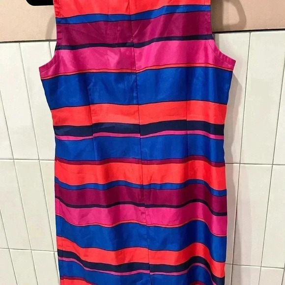 TALBOTS Petite Striped Dress Size 12 - Picture 4 of 4